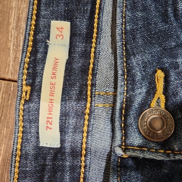 ❤️ LEVIS 721 HIGH RISE SKINNY JEANS, 18 (34) - Picture 5 of 9
